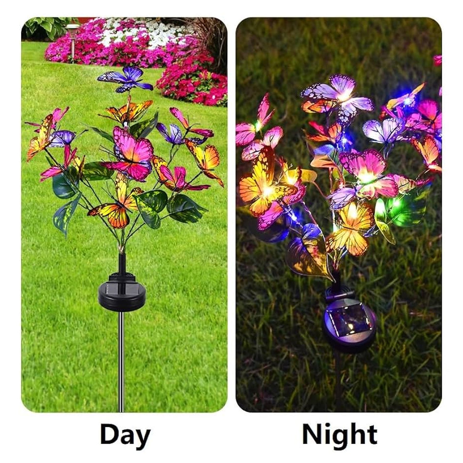 Solar-Powered LED Butterfly Garden Flower Light Solar-Powered LED Butterfly Garden Flower Light